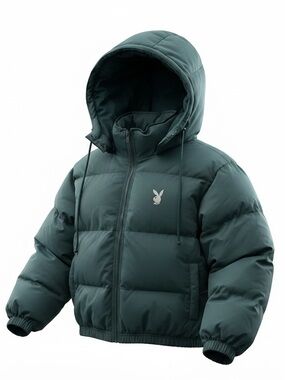 New Pacsun x Playboy Puffer Hooded Jacket